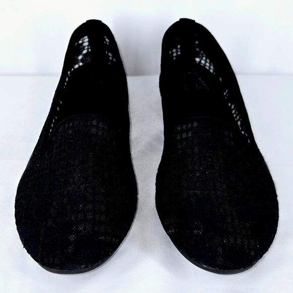 SEYCHELLES WOMEN'S BLACK MEMORY FOAM SEE-THRU MESH UPPER FLATS – SIZE 9W - Picture 3 of 12